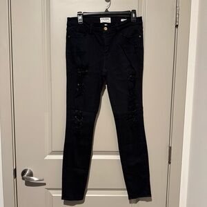 Frame Denim Women's Black Skinny Jeans